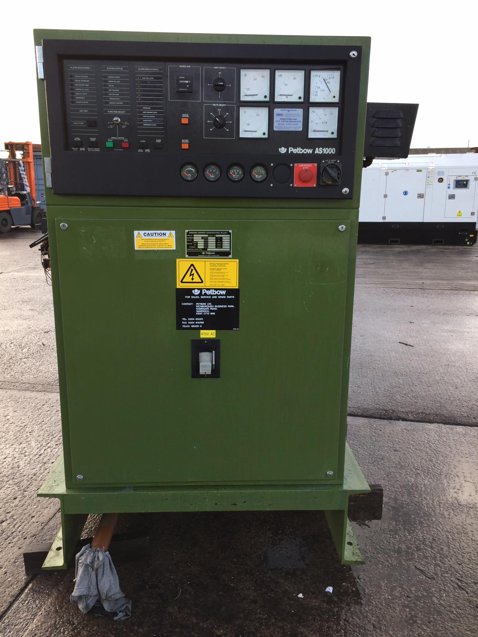 316KVA Petbow Cummins used generator