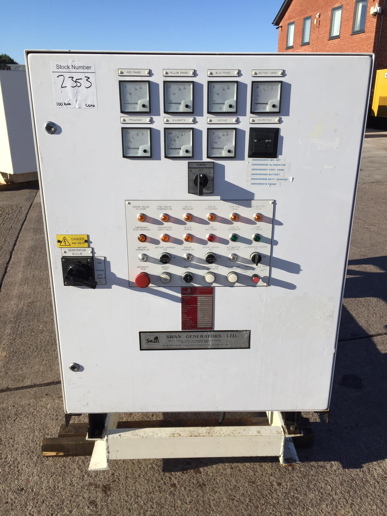 100KVA Swan Cummins used generator