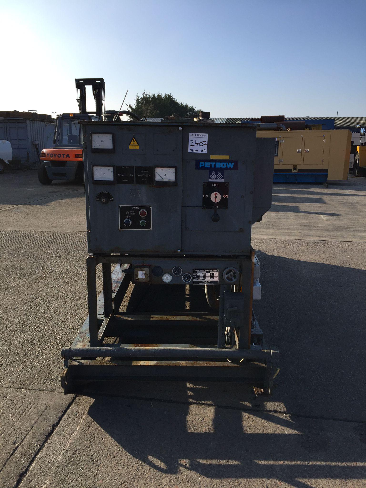 157KVA Petbow Rolls-Royce used generator