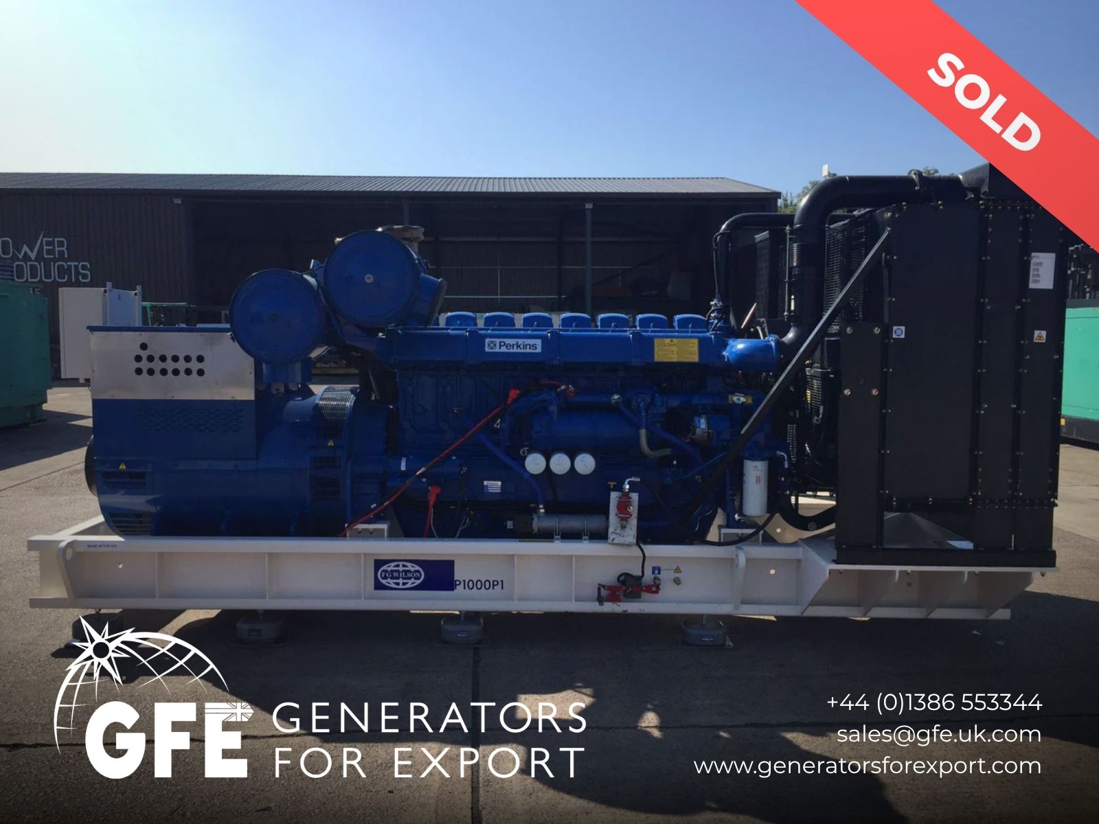 1000KVA FG Wilson  Perkins used generator