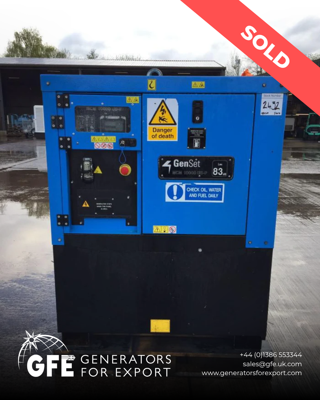 10KVA Genset Perkins used generator