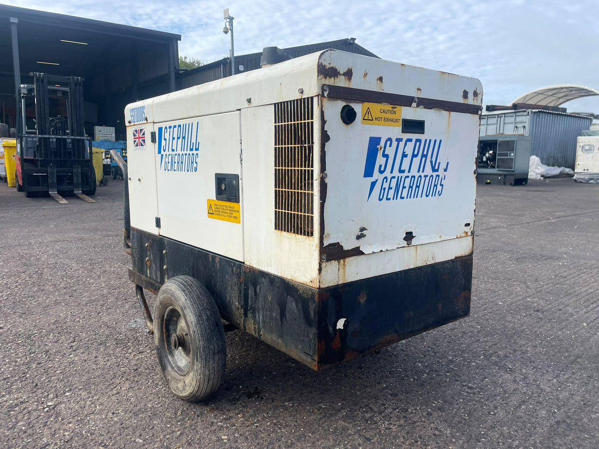 10kVA Stephill Generators SSD10000S Kubota D722 Canopied Used Generator
