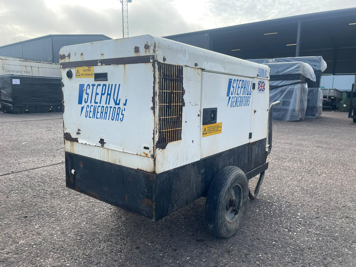 10kVA Stephill Generators SSD10000S Kubota D722 Canopied Used Generator