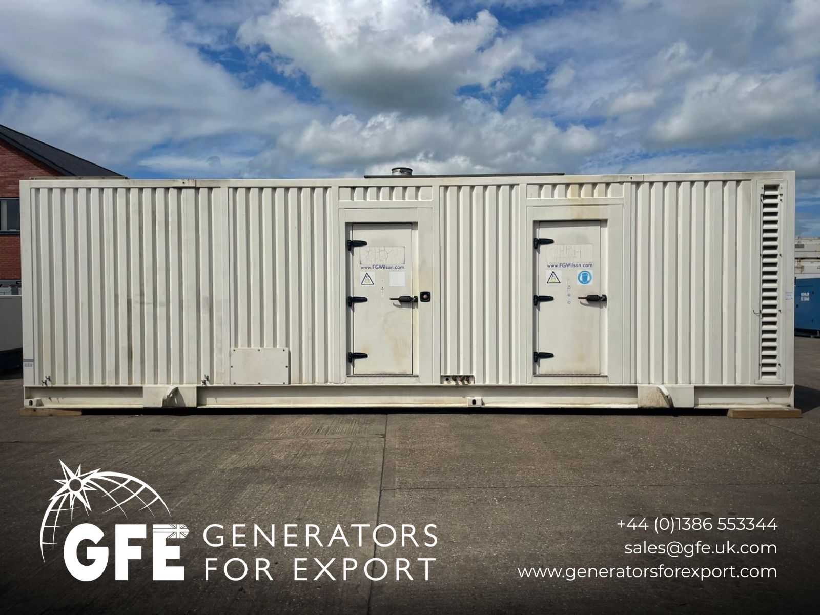 1100kVA FG Wilson P1000P1 Perkins LL 8124B Containerised Used Generator