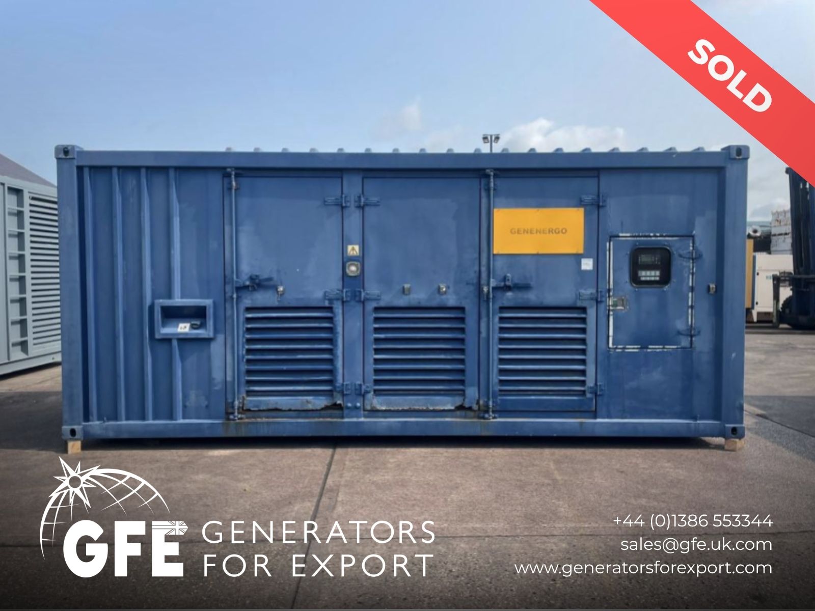1100kVA Genenergo  Cummins used generator