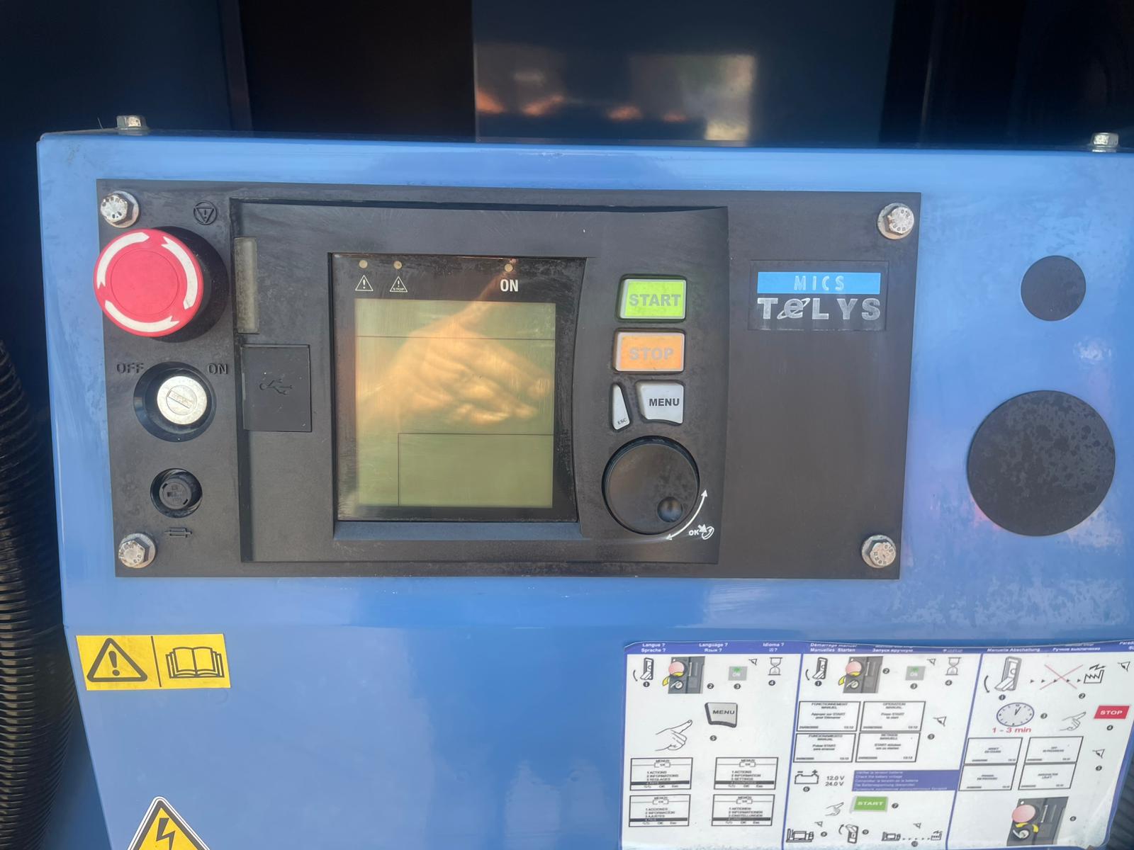 110kVA SDMO J110K John Deere 4045HF120 Canopied Used Generator