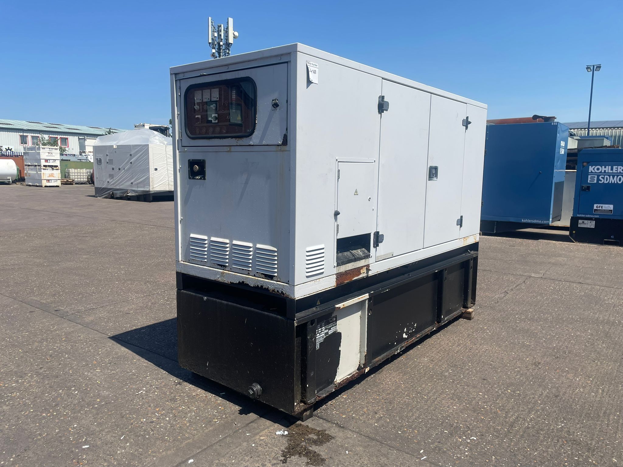 110kVA SDMO JS100 John Deere 4045HF150 Canopied Used Generator