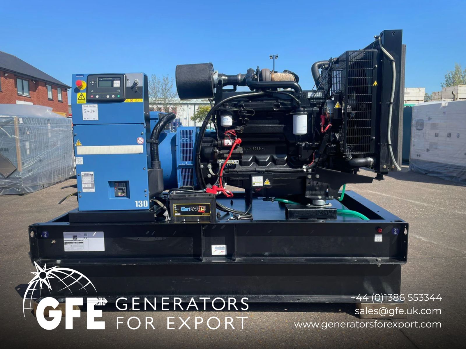 132kVA SDMO J130K John Deere 6068TF220 Open Used Generator