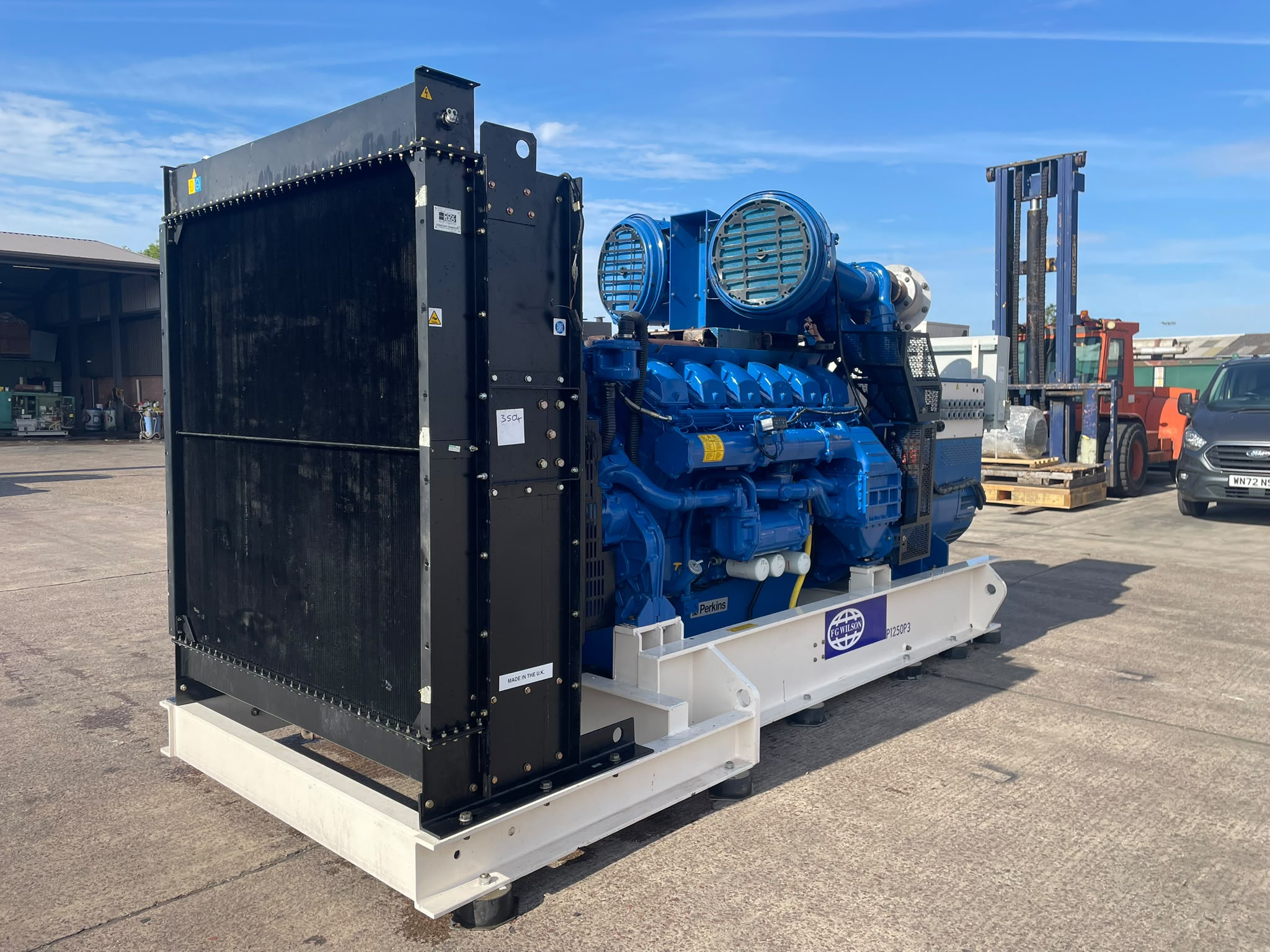 1375kVA FG Wilson P1250P3 Perkins 4012-46TWG2A 1500 Open Used Generator