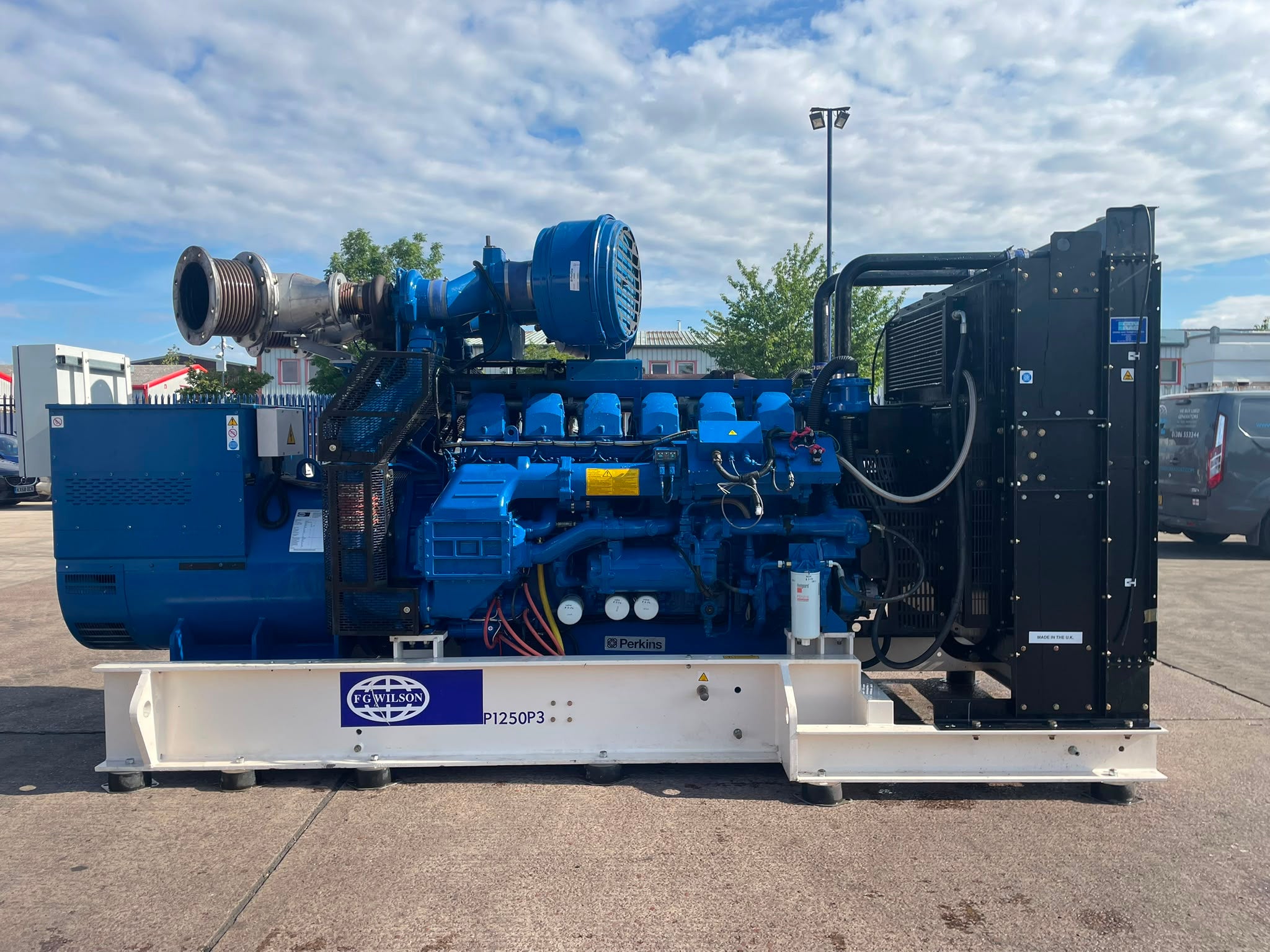 1375kVA FG Wilson P1250P3 Perkins 4012-46TWG2A 1500 Open Used Generator