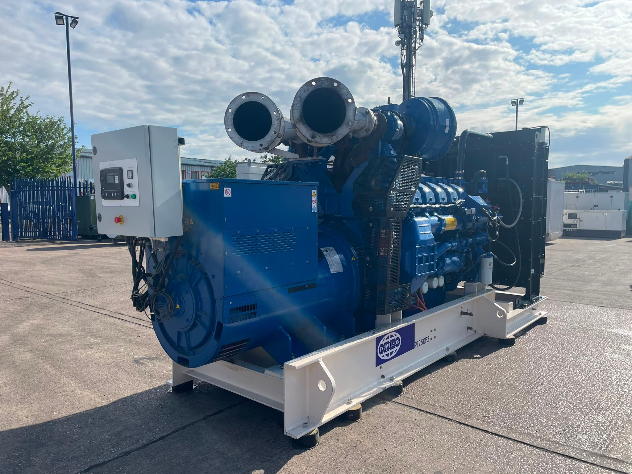 1375kVA FG Wilson P1250P3 Perkins 4012-46TWG2A 1500 Open Used Generator
