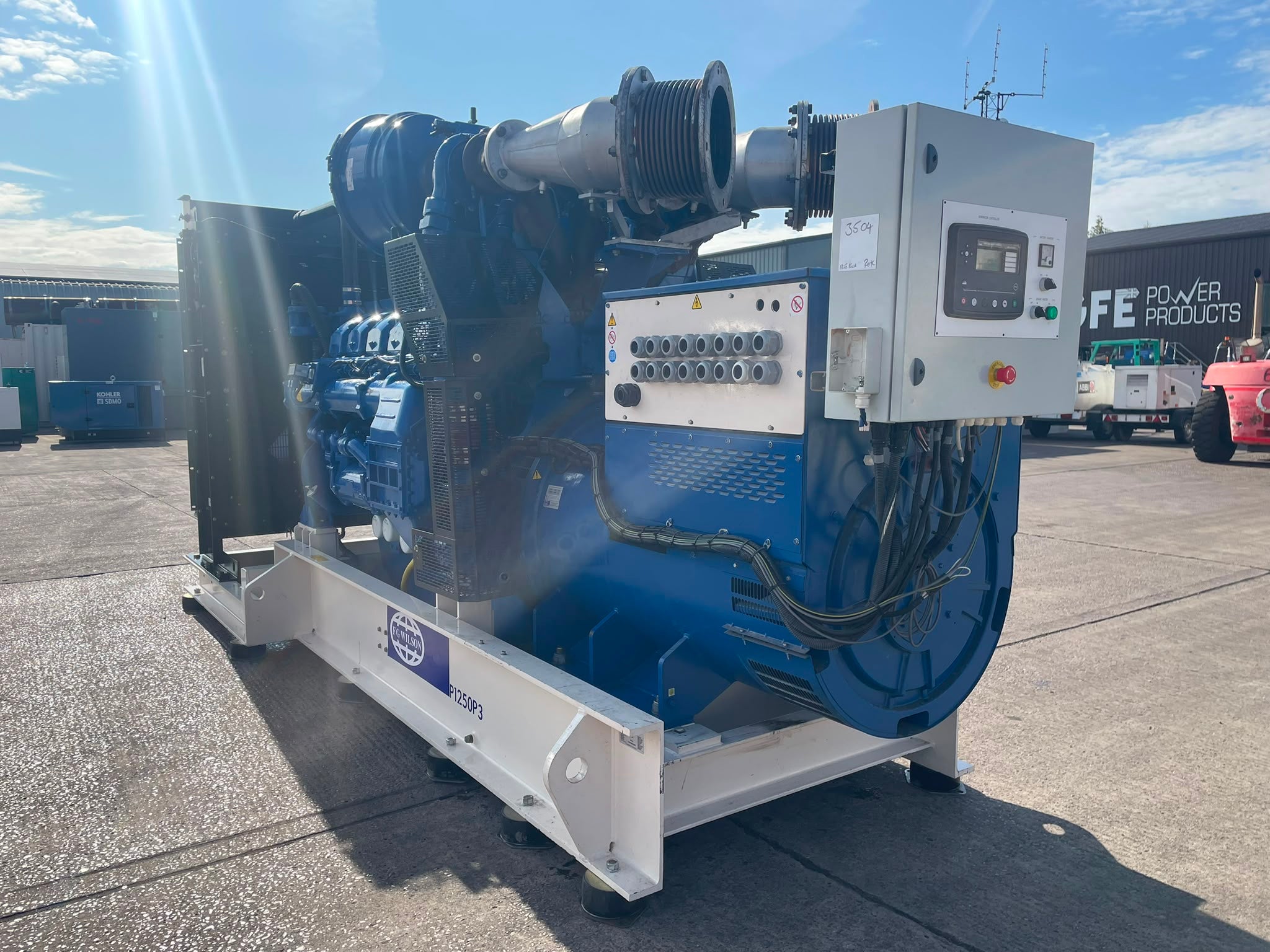 1375kVA FG Wilson P1250P3 Perkins 4012-46TWG2A 1500 Open Used Generator