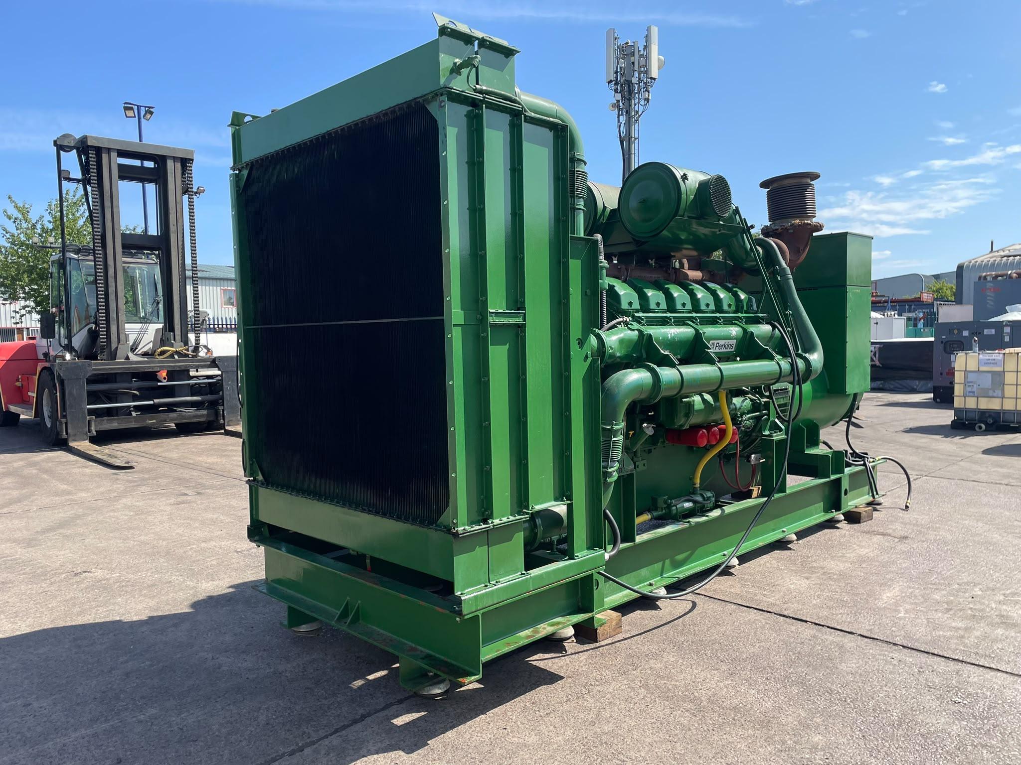 1650kVA Puma Power 1AMHR1500DP used diesel generator with Perkins 4012-TAG2A engine, back left view