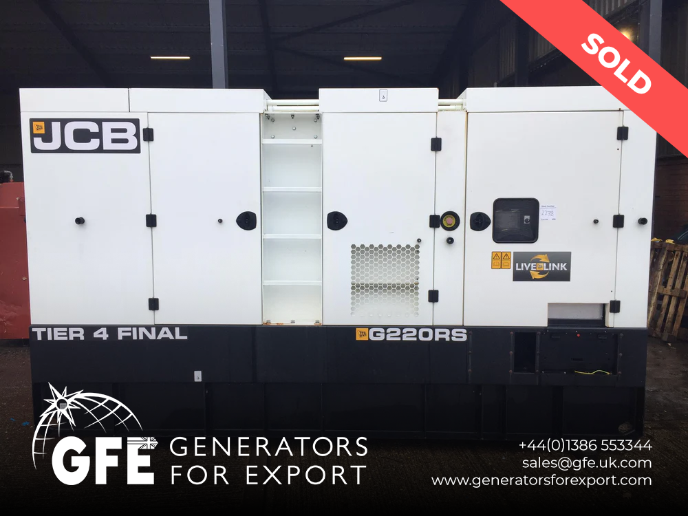 200KVA JCB Volvo used generator