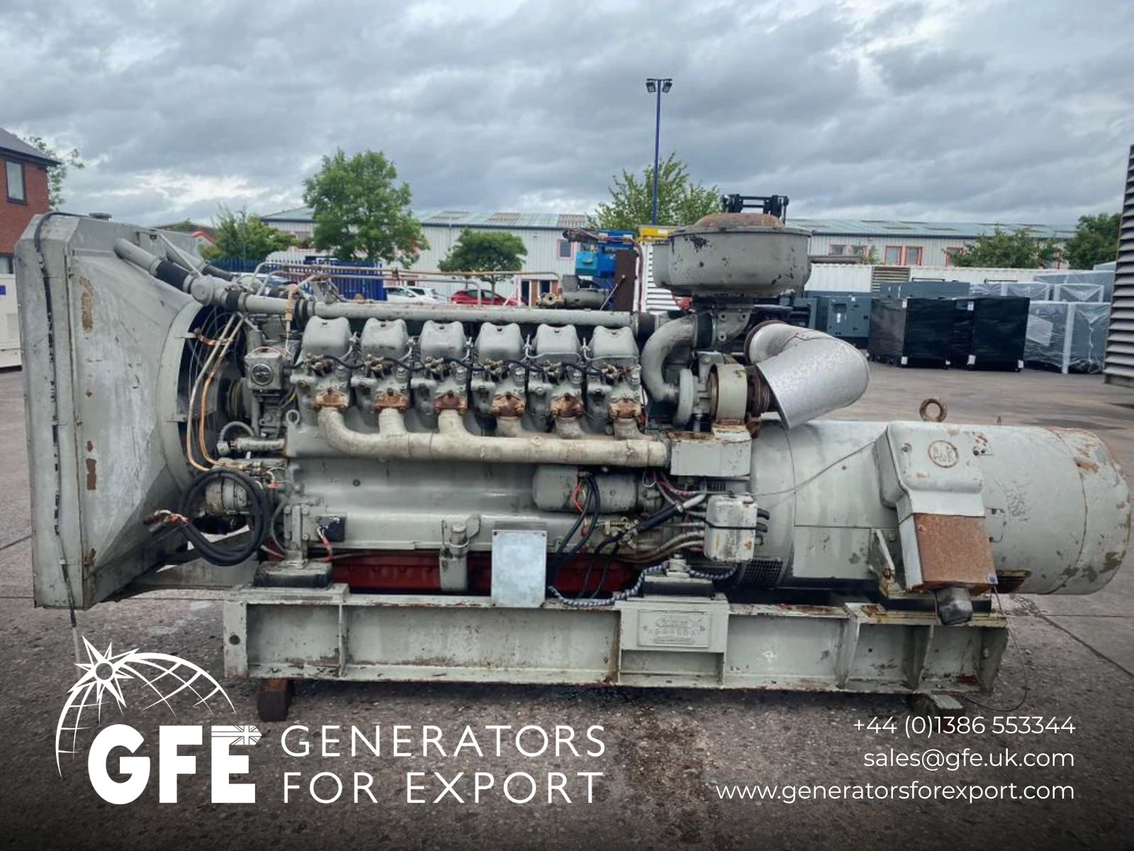 230kVA AVK DIB55/200-4 Deutz Open used generator