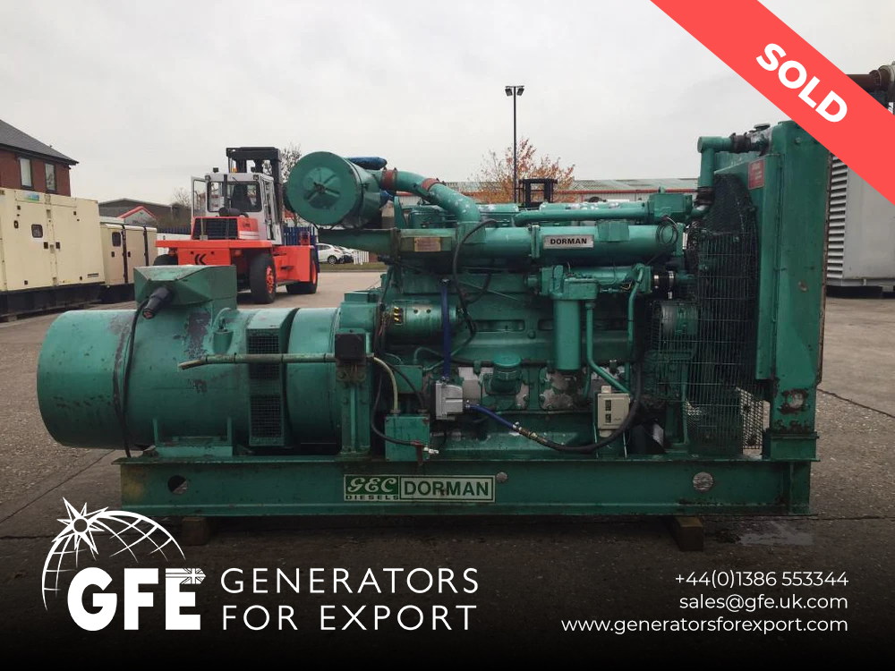 200KVA GEC Diesels Ltd Dorman used generator