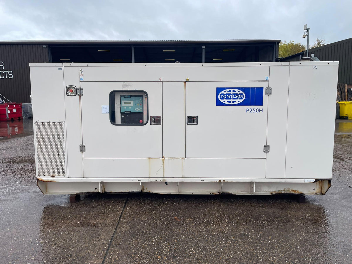 250kVA FG Wilson P250H Perkins 1300 SERIES GEB330 Canopied Used Generator