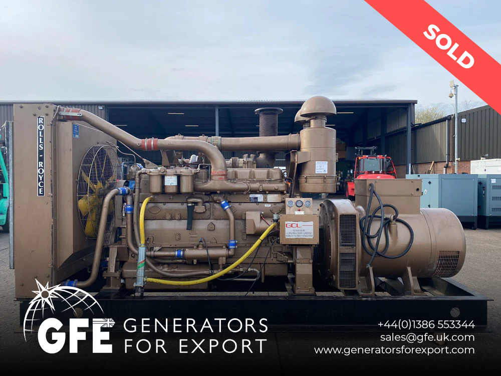 312KVA GCL Rolls Royce used generator