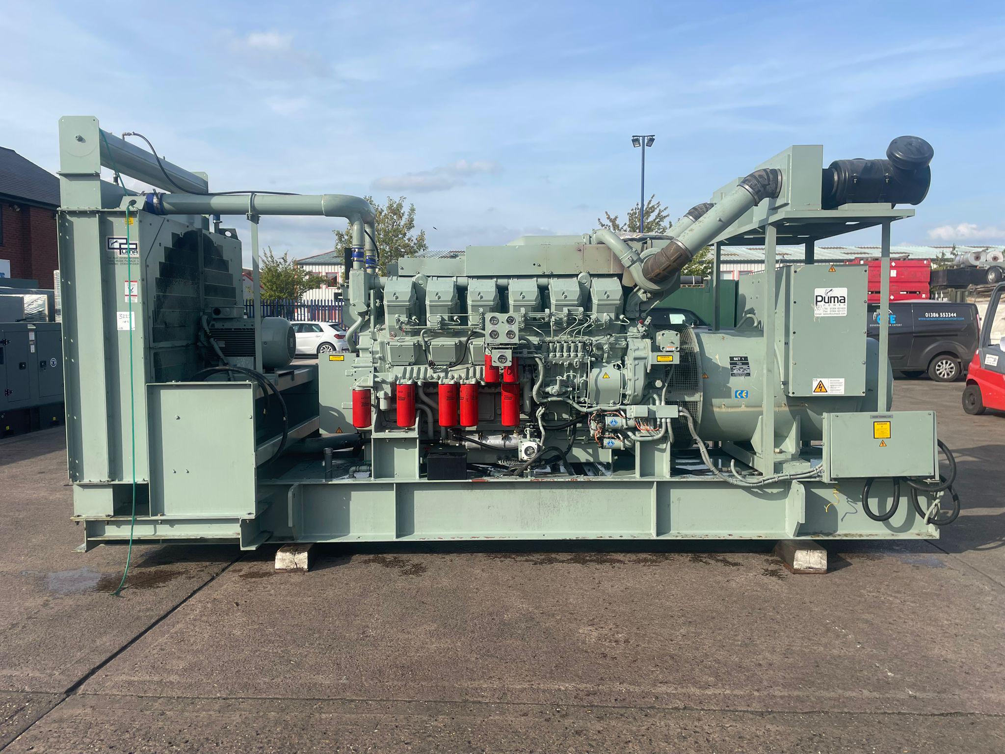 1375kVA Puma Mitsubishi used generator