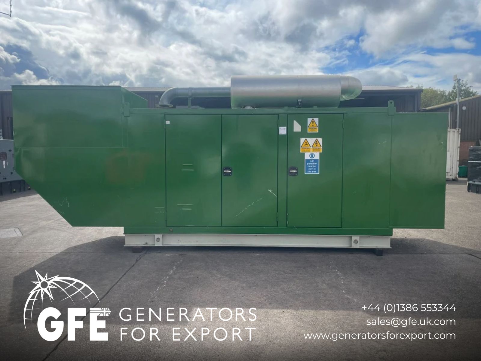 330kVA DPS Volvo TWD1210G Canopied used generator