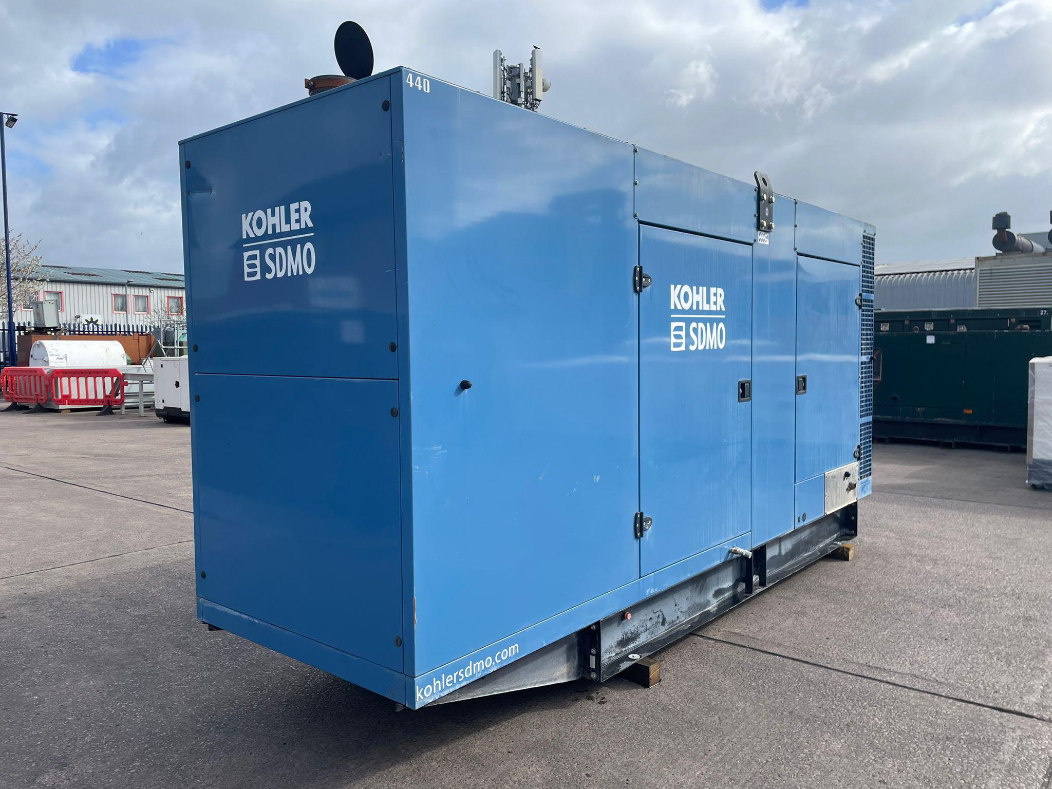 440kVA SDMO V400 Volvo TAD1344GE Canopied Used Generator