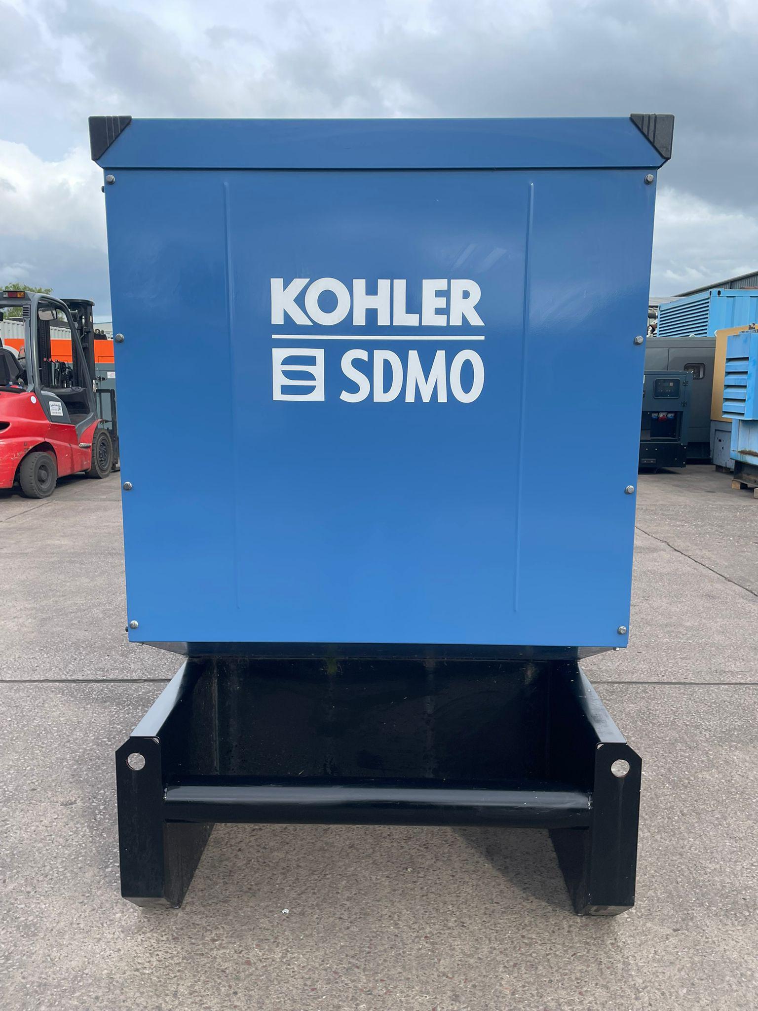 110kVA SDMO J110 John Deere 4045HSG20 Canopied Used Generator