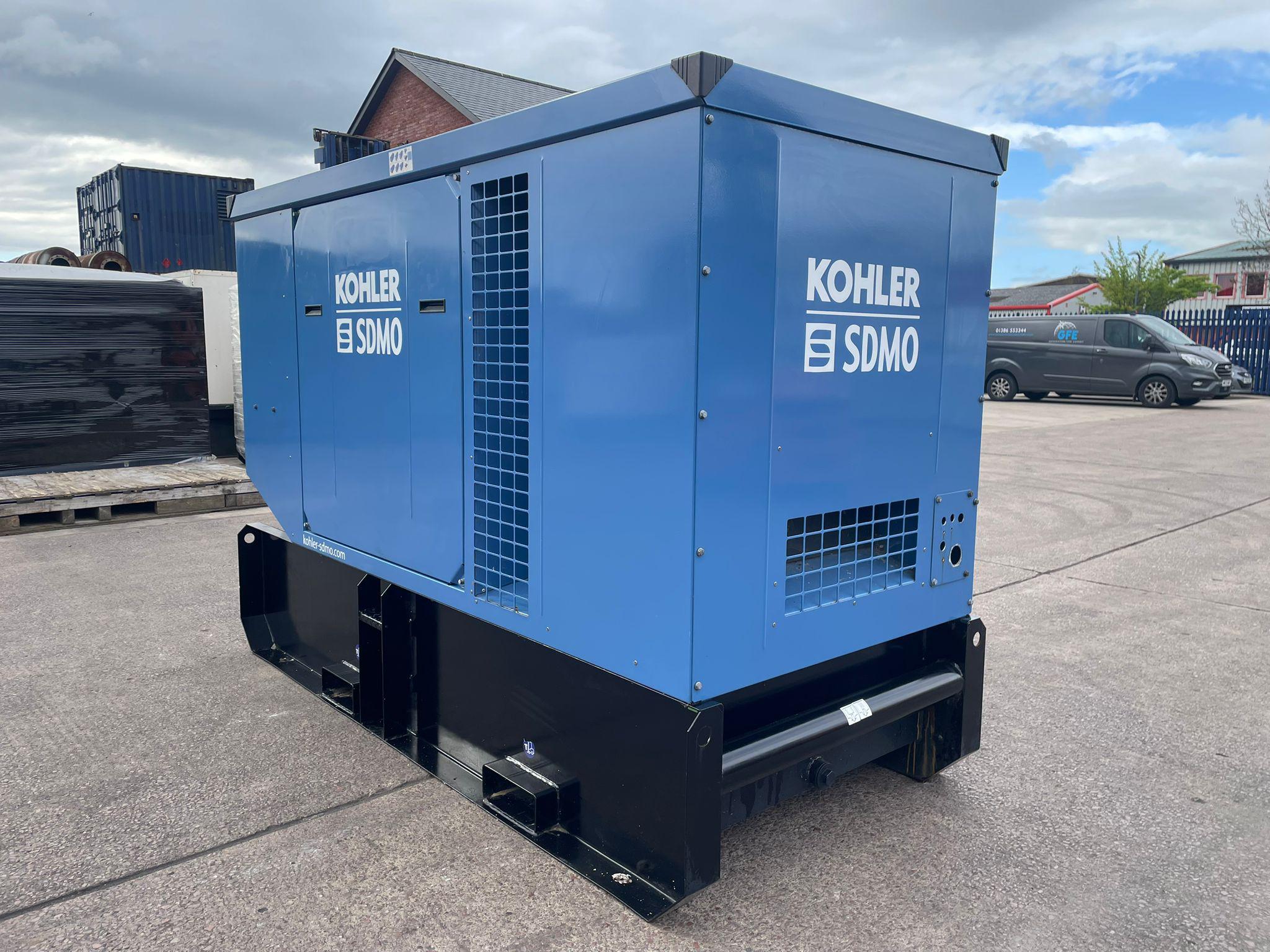 110kVA SDMO J110 John Deere 4045HSG20 Canopied Used Generator