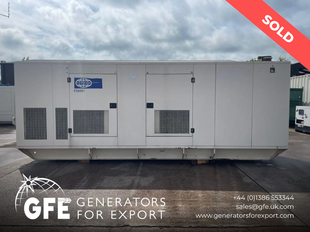 500kVA FG Wilson P500E1 Perkins 2806C-E16TAG1 Canopied Used Generator