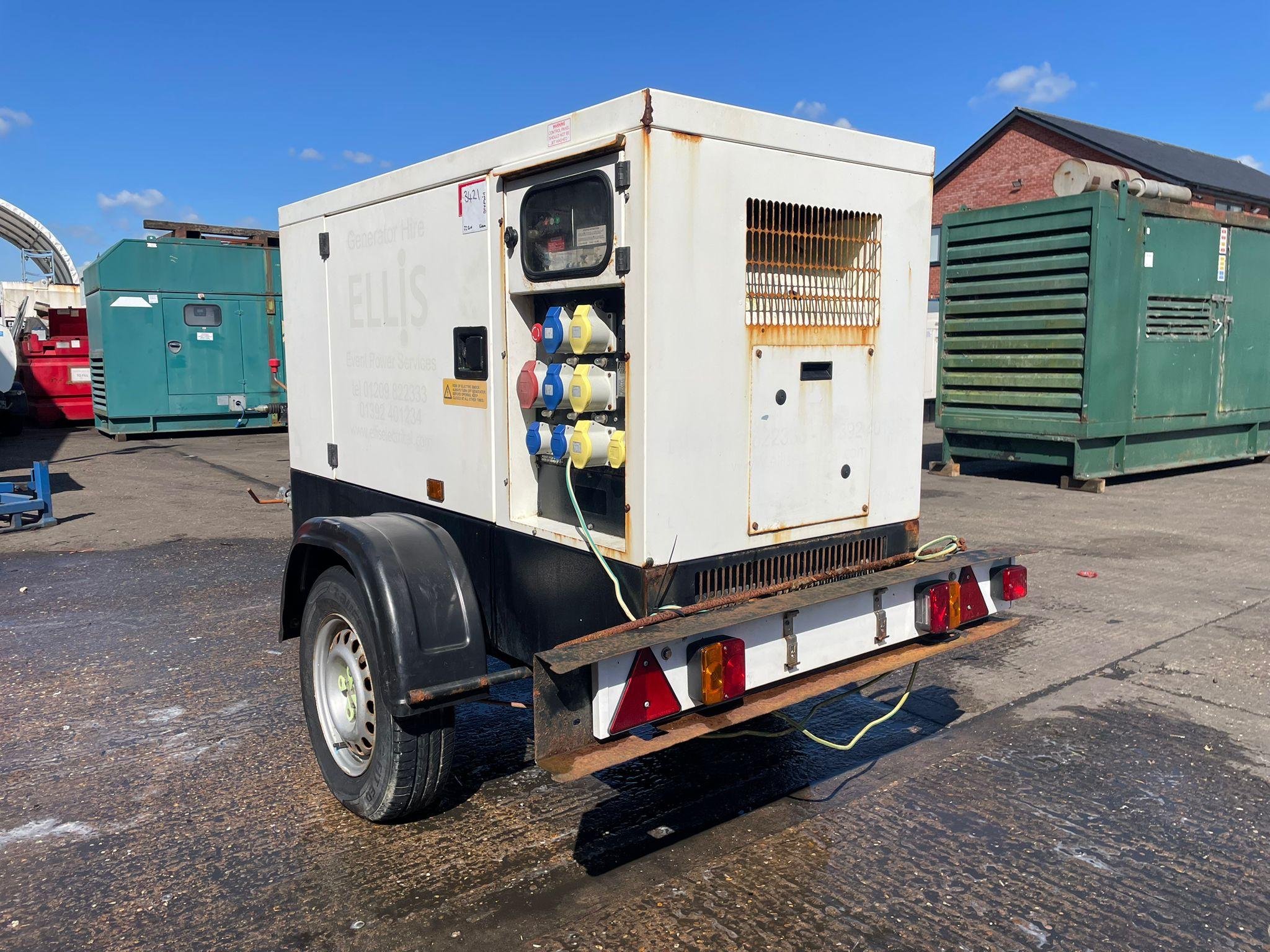22kVA Stephill SSDK20 Kubota V2203 Trailerised Used Generator