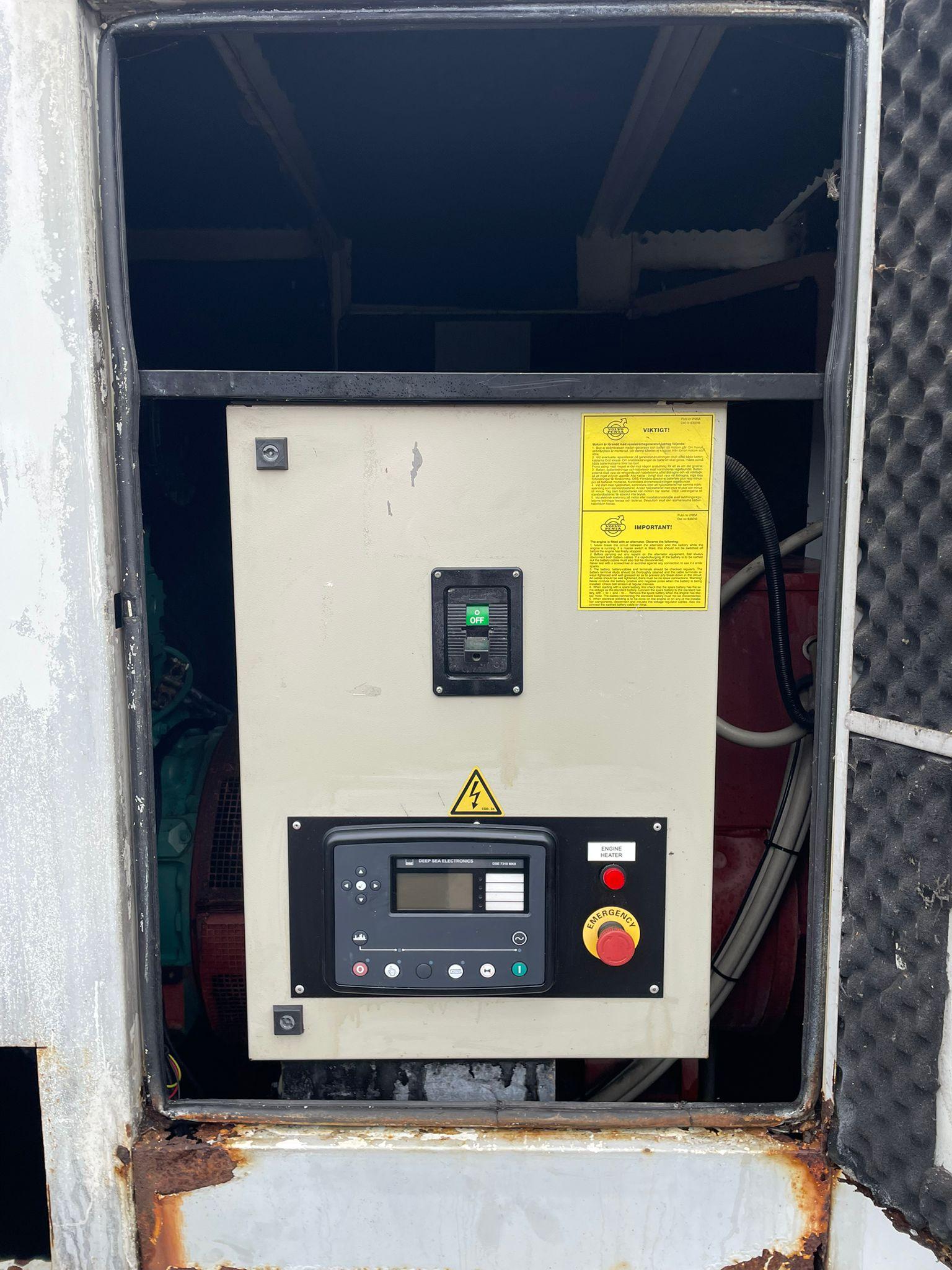 275kVA Scorpion DV275 Volvo Penta TAD740GE Canopied Used Generator