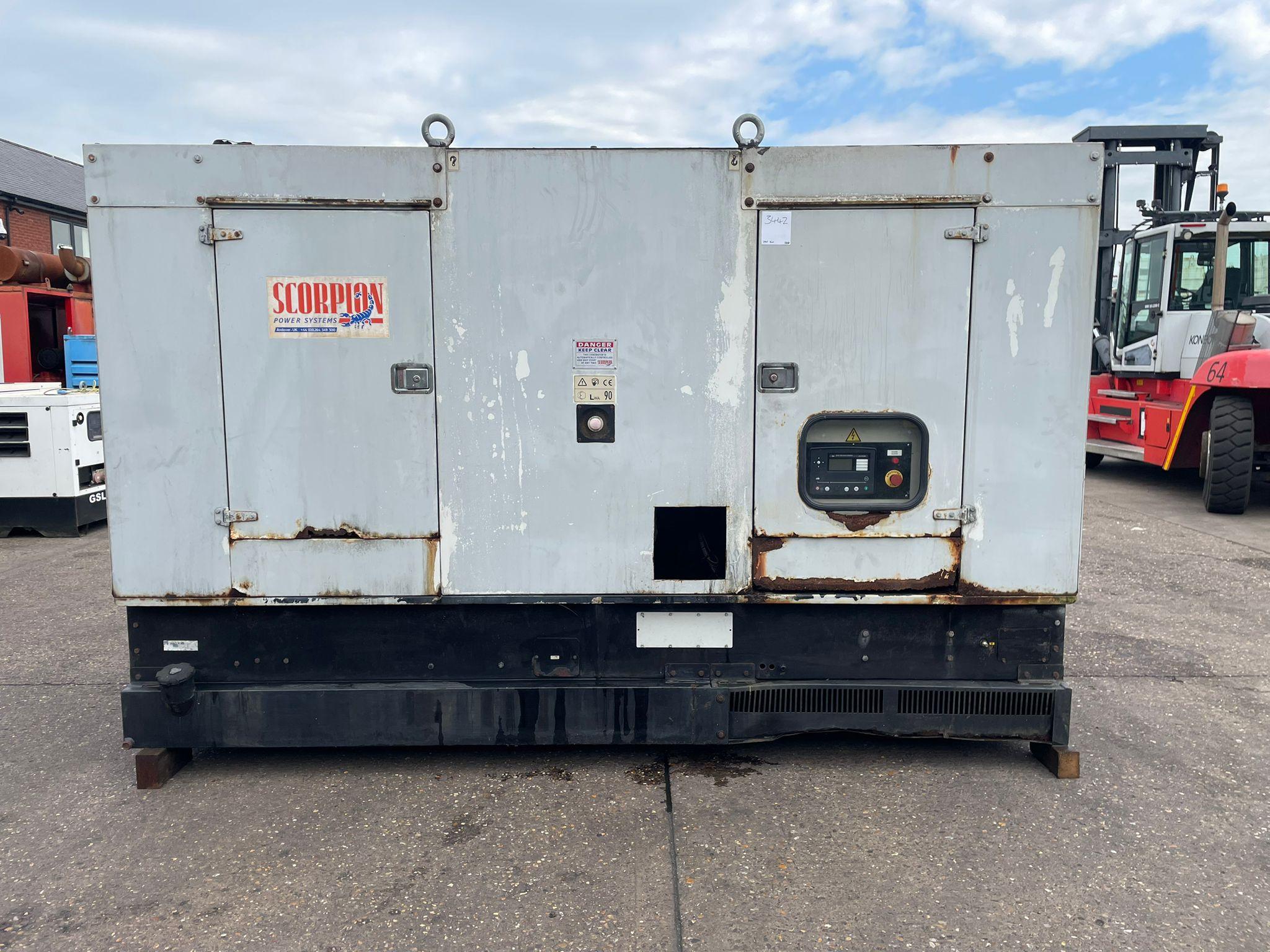 275kVA Scorpion DV275 Volvo Penta TAD740GE Canopied Used Generator