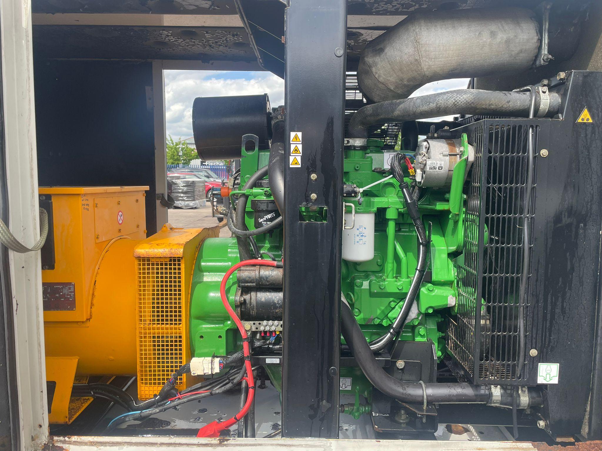 110kVA SDMO JS100 John Deere 4045HF157 Canopied Used Generator