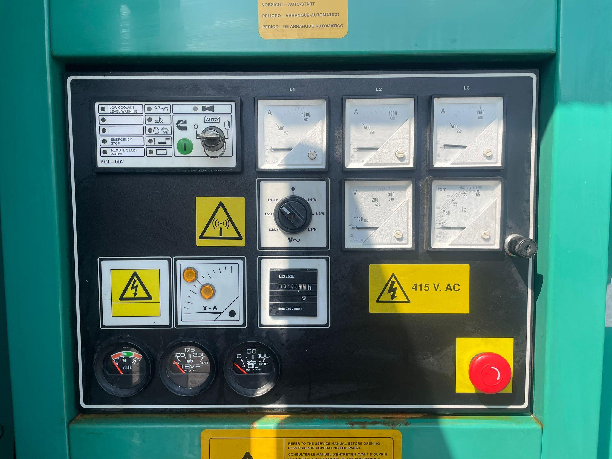 345kVA CPG AHCP300-5 Cummins NT885G6 Canopied Used Generator