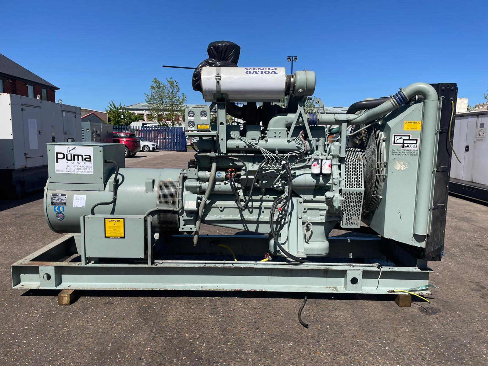 550kVA Puma Powerplant R500V Volvo TAD1631G Open Used Generator