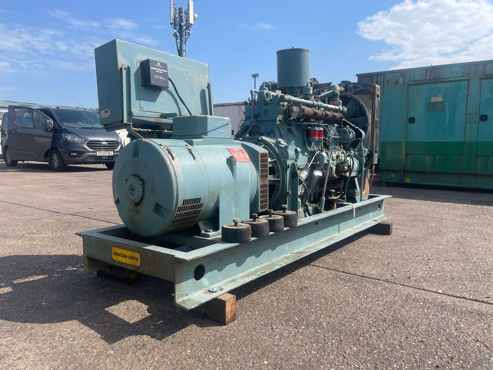 137.5kVA Dawson Keith Rolls Royce C6NFL Open Used Generator