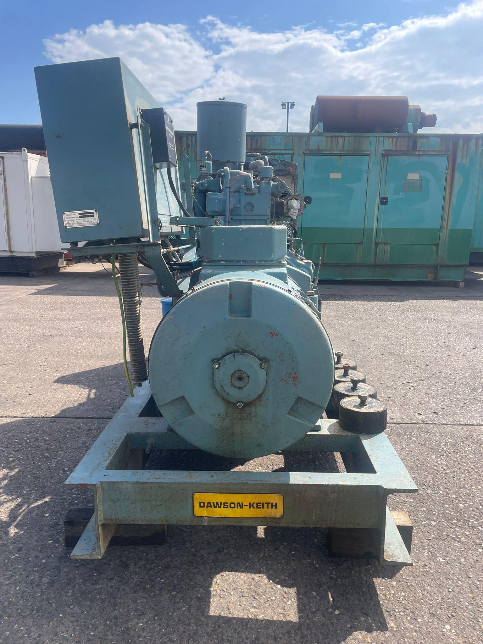 137.5kVA Dawson Keith Rolls Royce C6NFL Open Used Generator