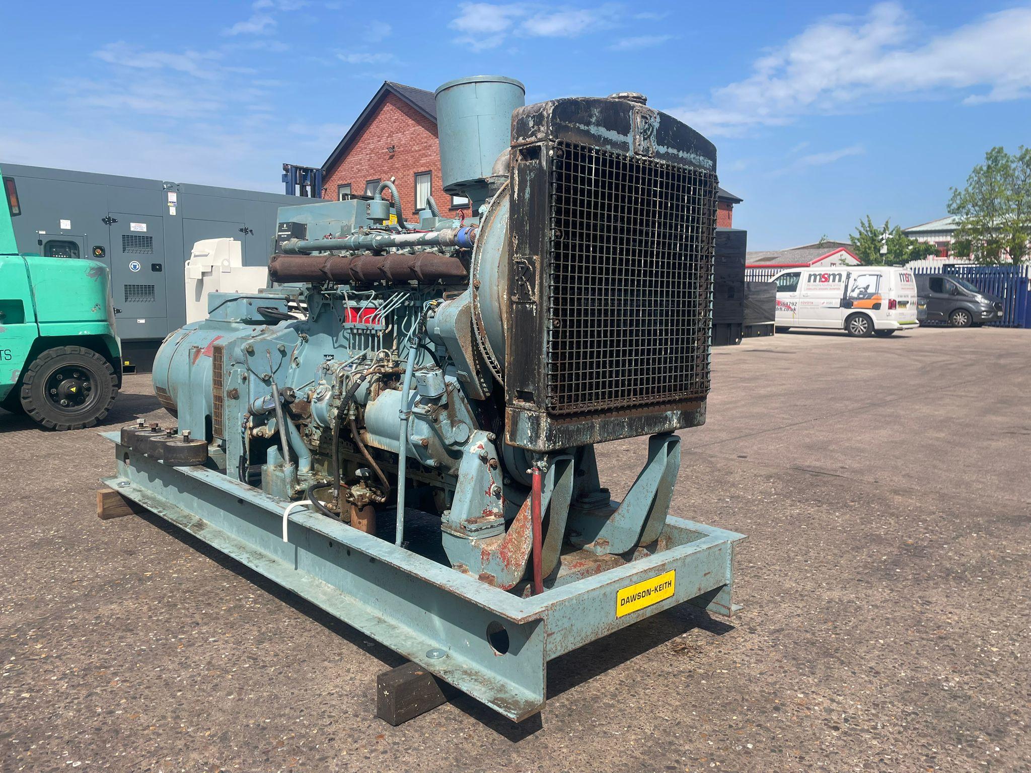 137.5kVA Dawson Keith Rolls Royce C6NFL Open Used Generator