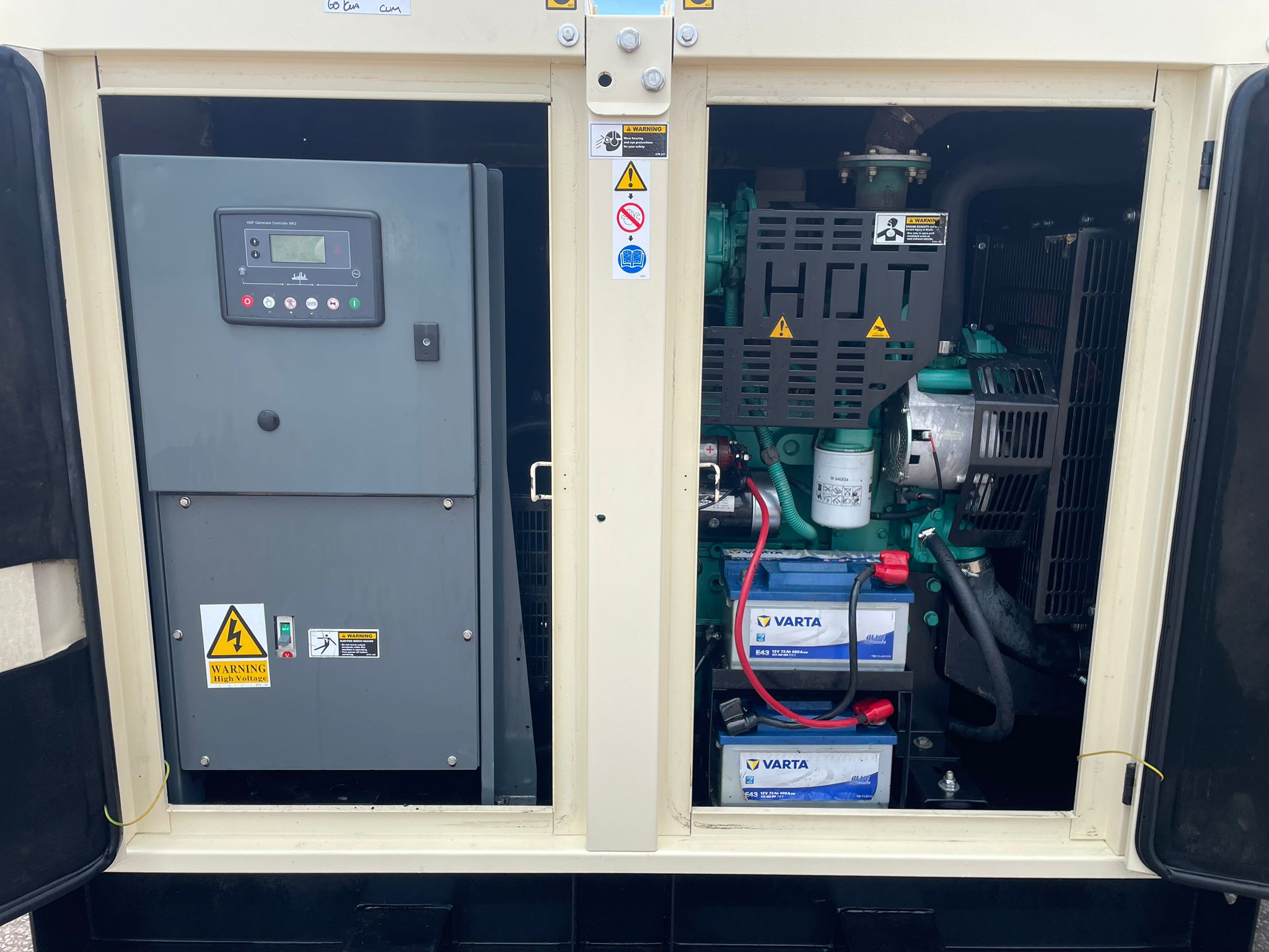 66kVA AKSA ASM4 Cummins 4BTA3.9-G2 Canopied Used Generator