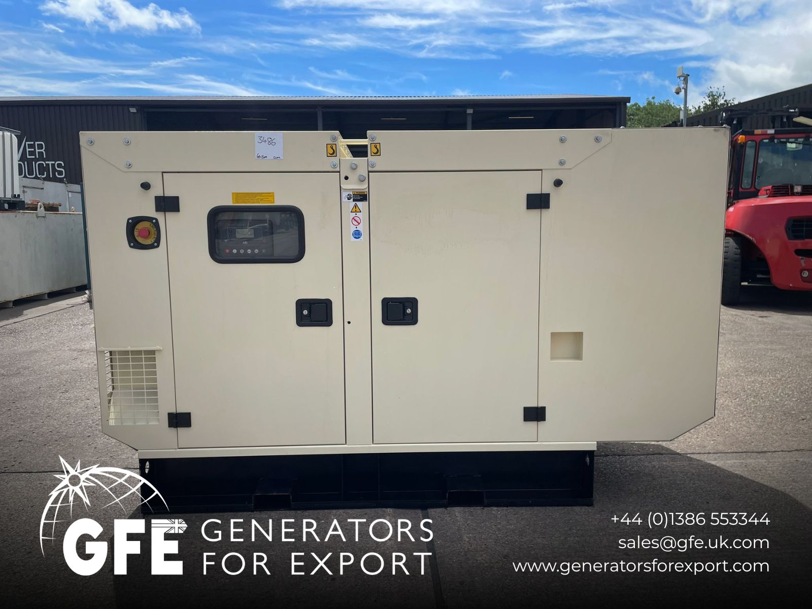 66kVA AKSA ASM4 Cummins 4BTA3.9-G2 Canopied Used Generator