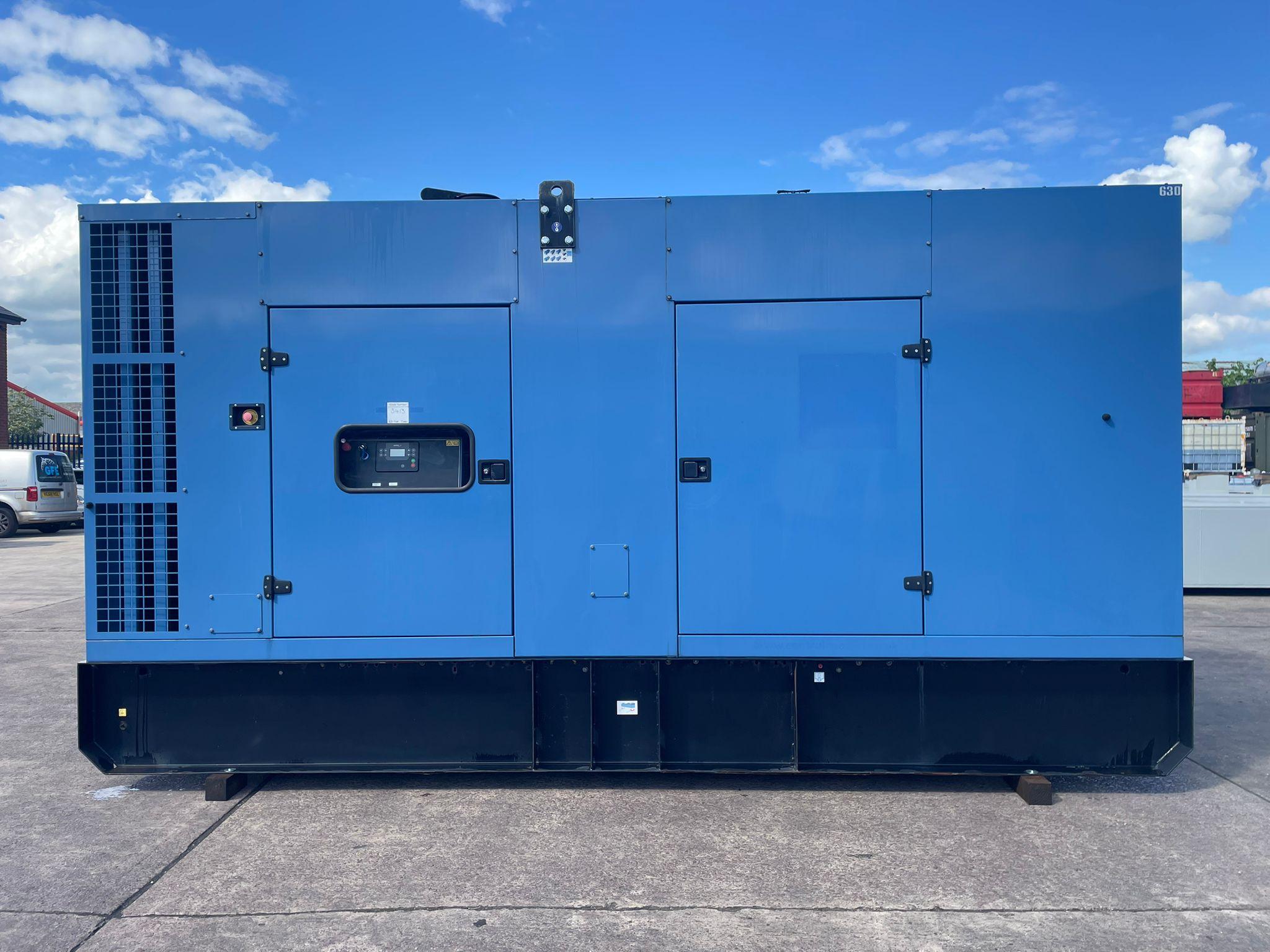 630kVA SDMO D630 Doosan DP180LA Canopied Used Generator