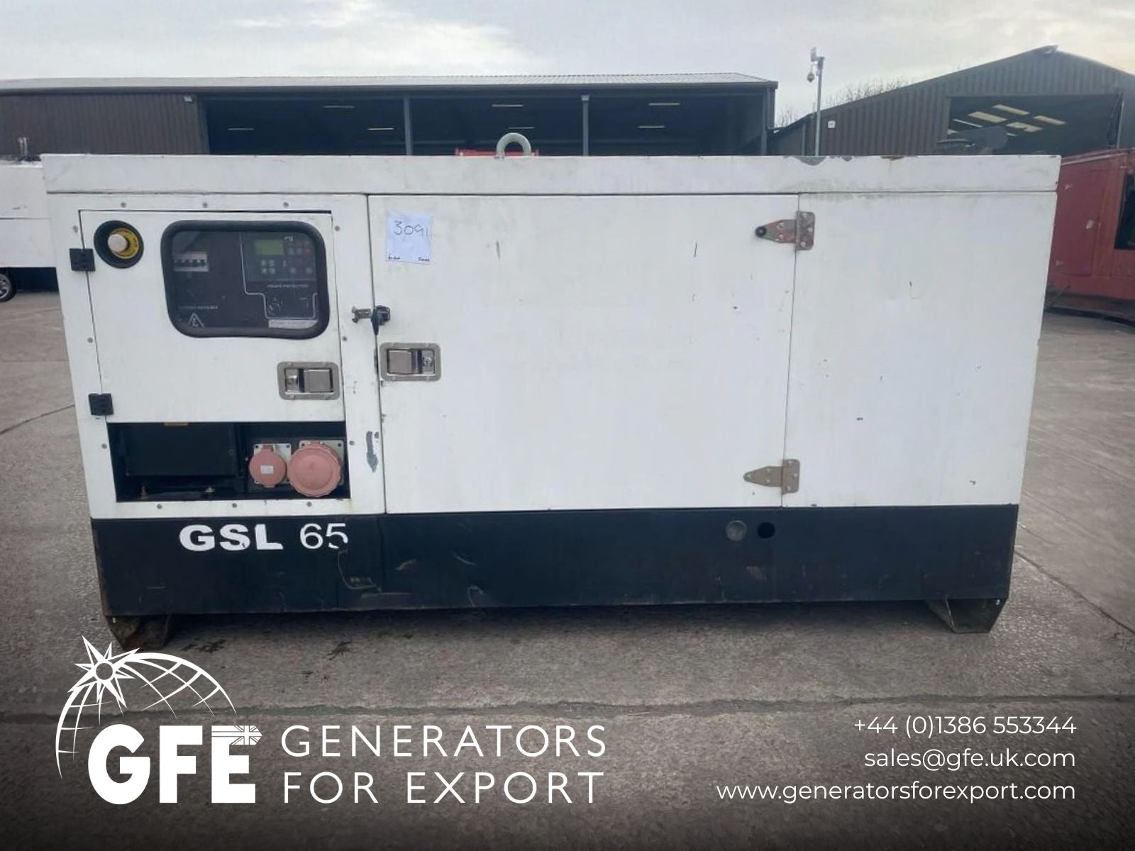 63kVA Pramac GSL60 Deutz BF4M2011C Canopied used generator