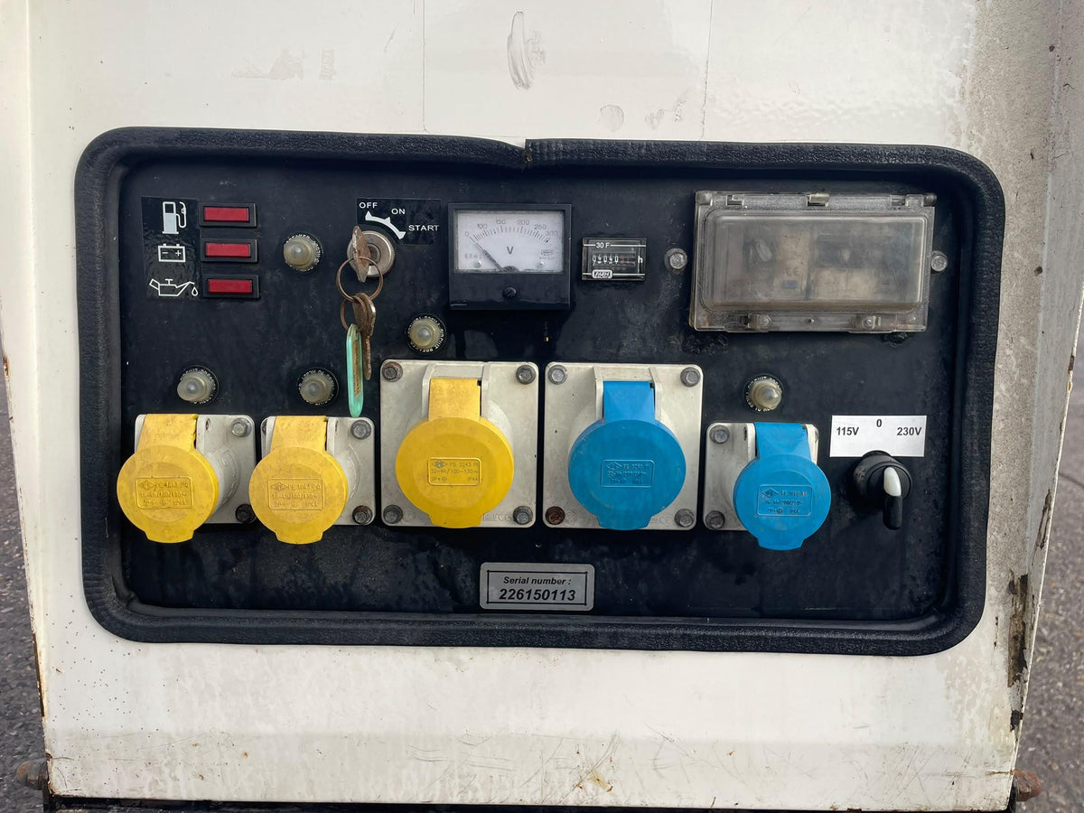 6kVA Pramac Yanmar L100N5EL2T9HAS2 Canopied Used Generator