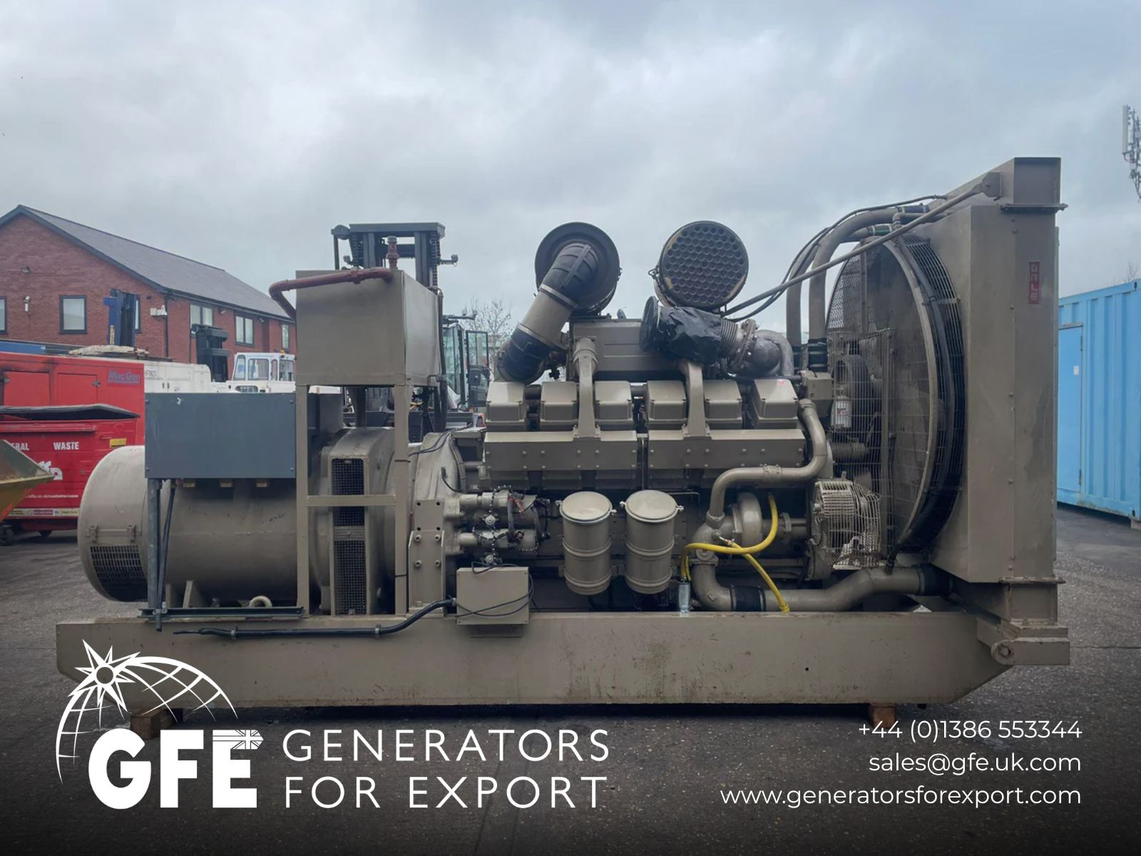 770kVA Dale EM700DEE Cummins KTA2300G Open Used Generator
