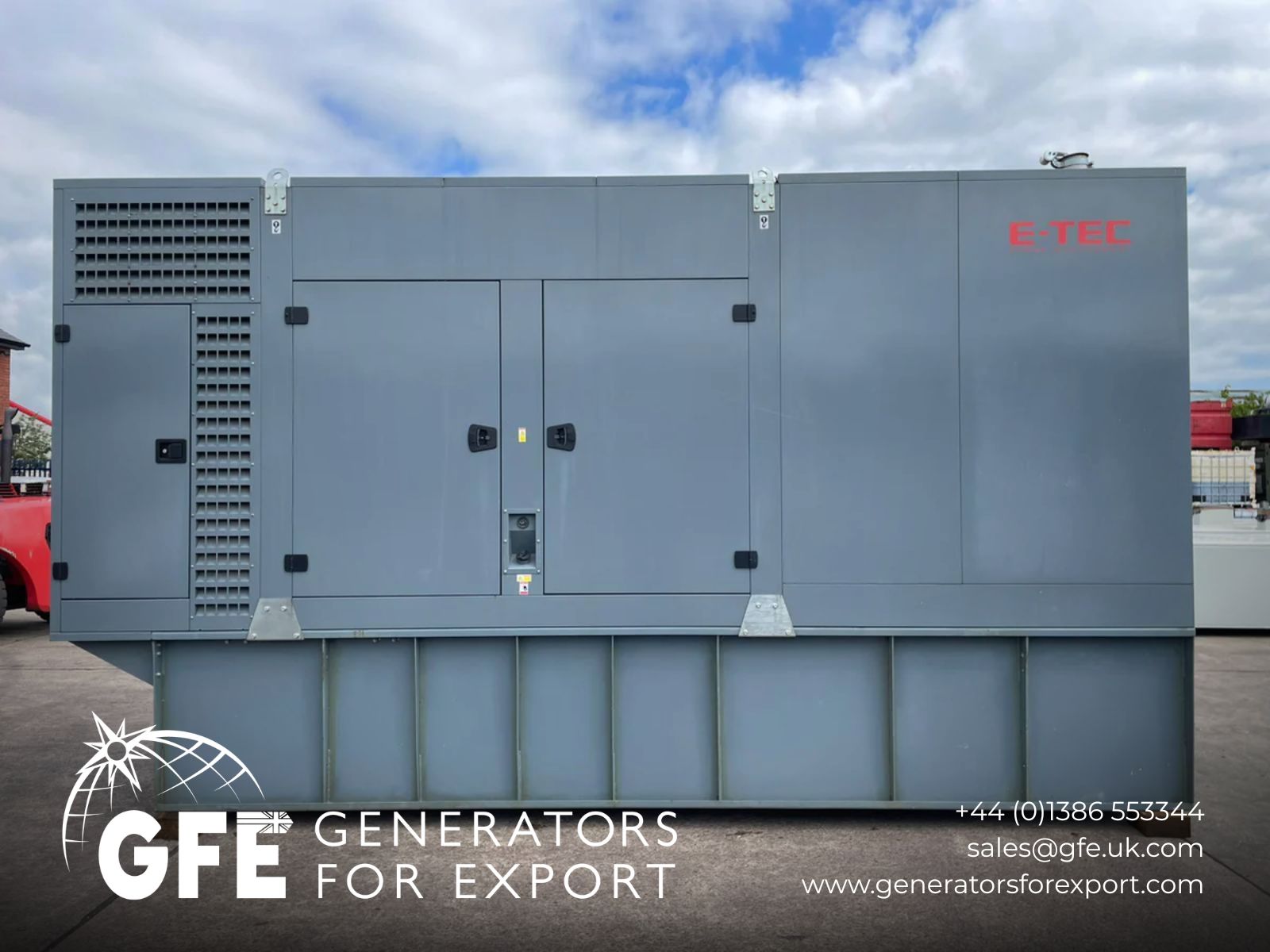 830kVA Teksan TJ830DW5A Doosan DP222LC Canopied Used Generator