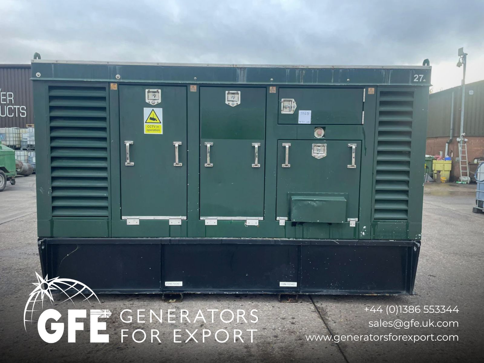 88kVA JCB G90X JCB Dieselmax 444 G-TC2 Canopied Used Generator