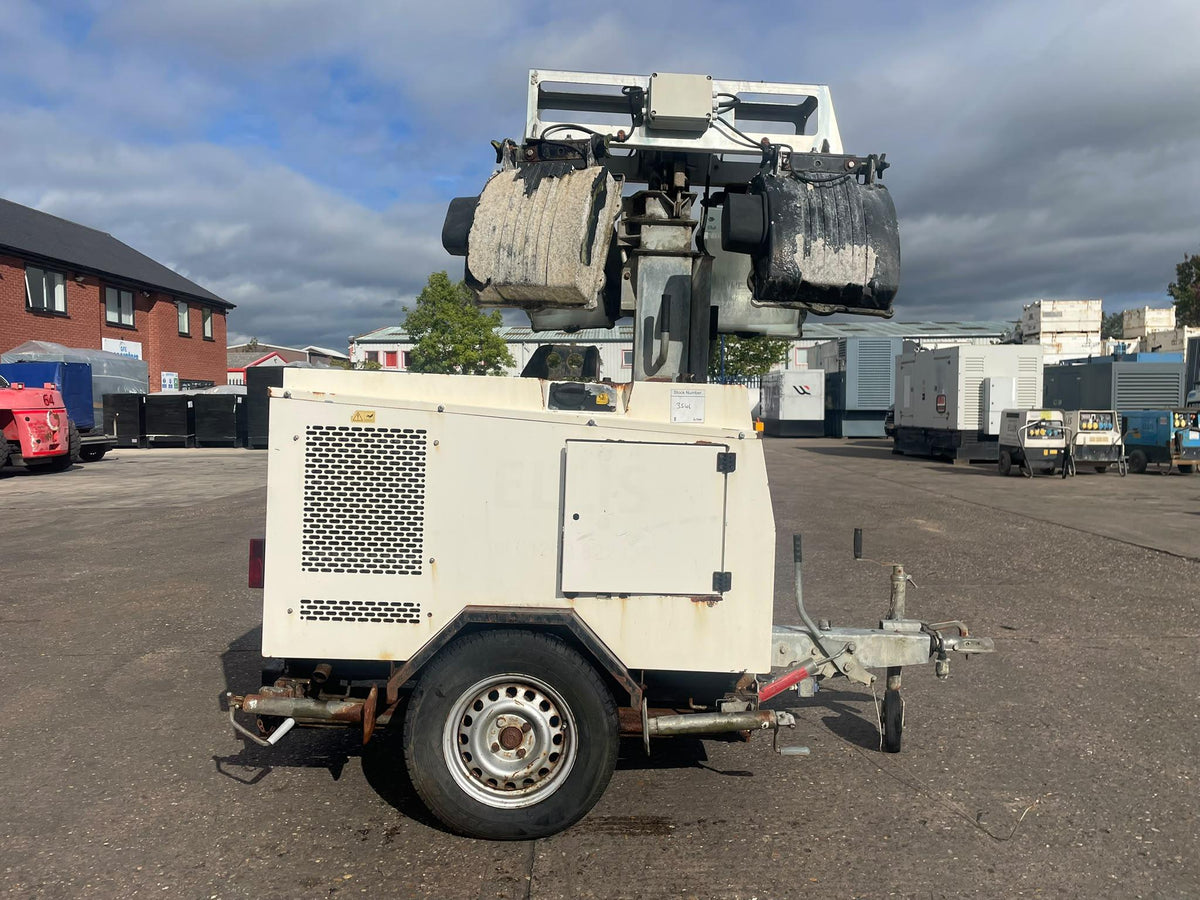 8kVA Bruno Site Light 908K Kubota D1105 Canopied Used Generator