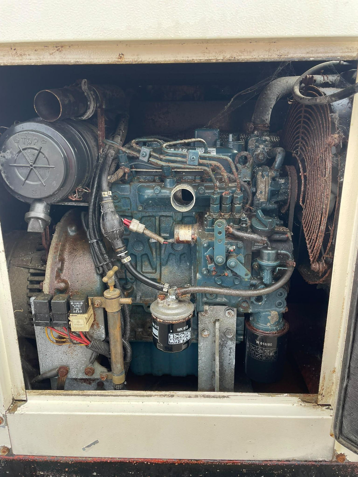 8kVA Bruno Site Light 908K Kubota D1105 Canopied Used Generator
