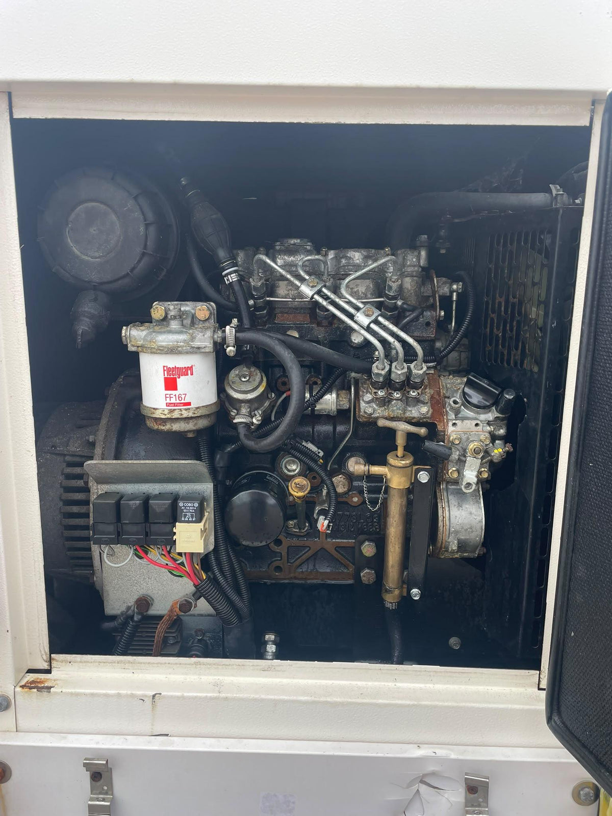 8kVA Bruno  Site Light 908P Perkins PK 403D-11G Canopied Used Generator