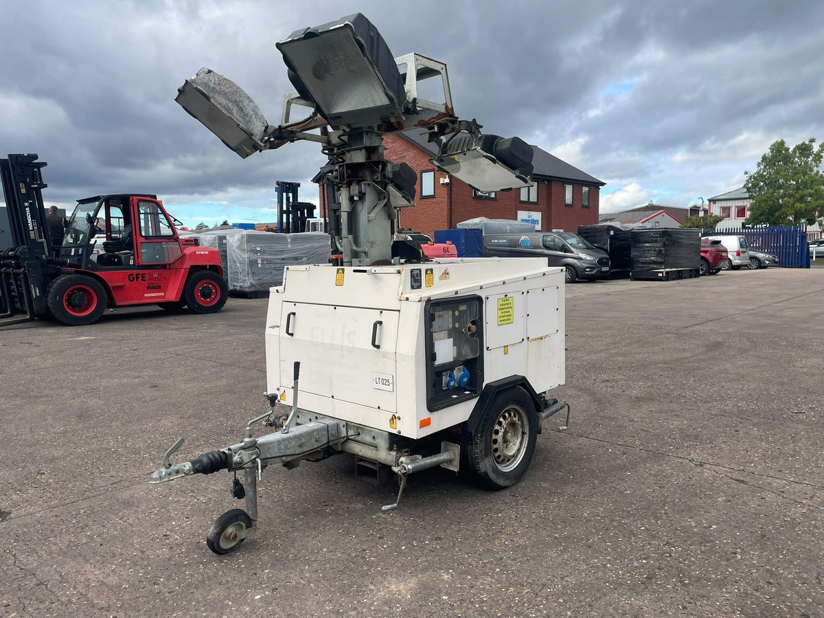8kVA Bruno  Site Light 908P Perkins PK 403D-11G Canopied Used Generator