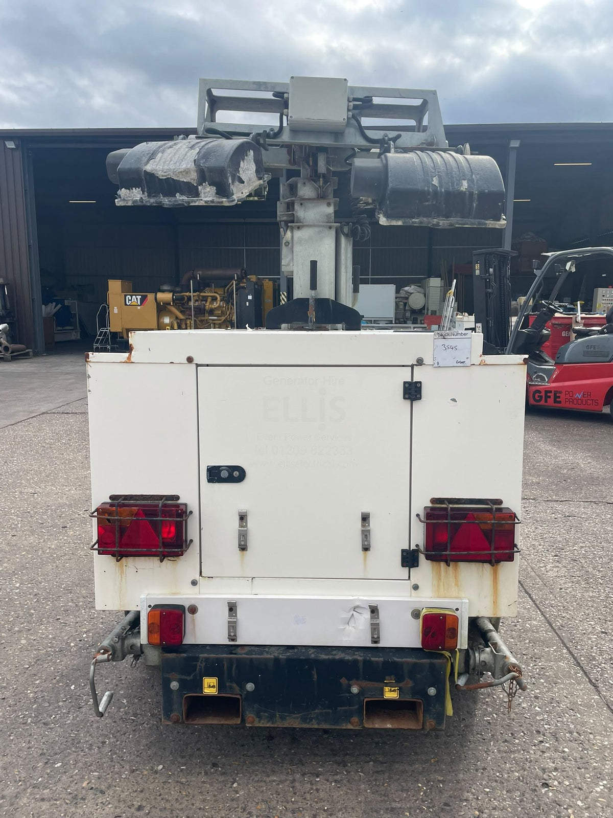 8kVA Bruno  Site Light 908P Perkins PK 403D-11G Canopied Used Generator